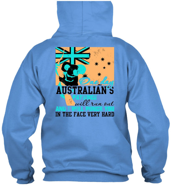 On Day Australian's Patience T Shirt, I Love Veteran T Shirt