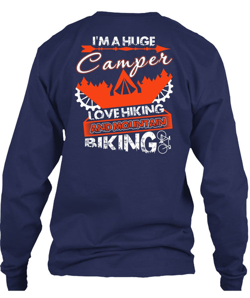 I'm A Huge Camper T Shirt, Mountain Biking T Shirt