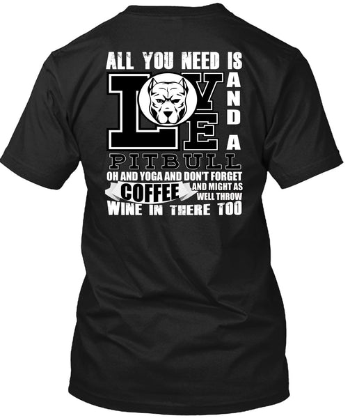 A black t-shirt with the shopify logo