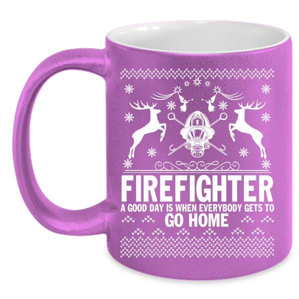 Firefighter Coffee Mug, Christmas Gift For Fireman Coffee Cup