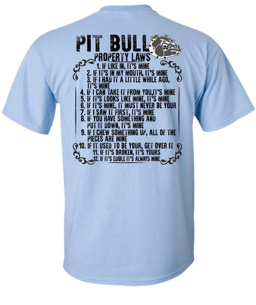 Pit Bull Property Laws T Shirt, I Love Pit Bull T Shirt