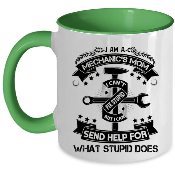 Awesome Mechanic's Mom Coffee Mug, I Am A Mechanic's Mom Accent Mug