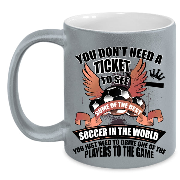 Cool Soccer Player Coffee Mug, The Best Soccer In The World Accent Mug