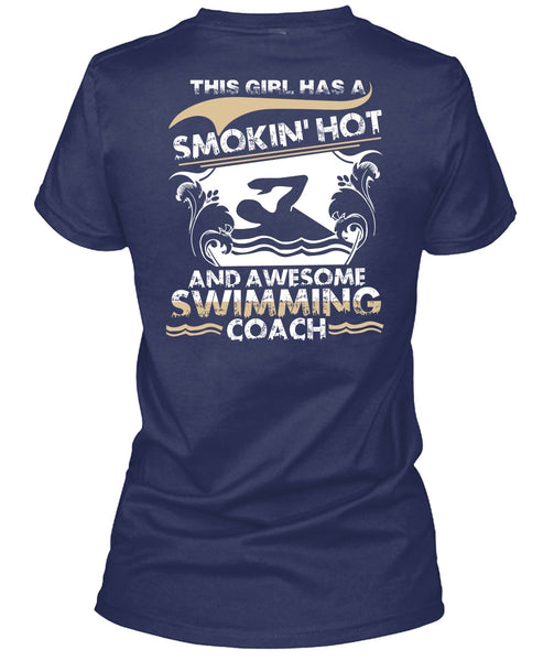 Awesome Swimming Coach T Shirt, Being A Swimmer T Shirt