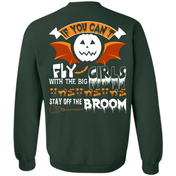 Stay Off The Broom T Shirt, Wait For Halloween Sweatshirt