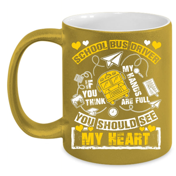 School Bus Driver Coffee Mug, Cute Gift For Bus Driver Coffee Cup