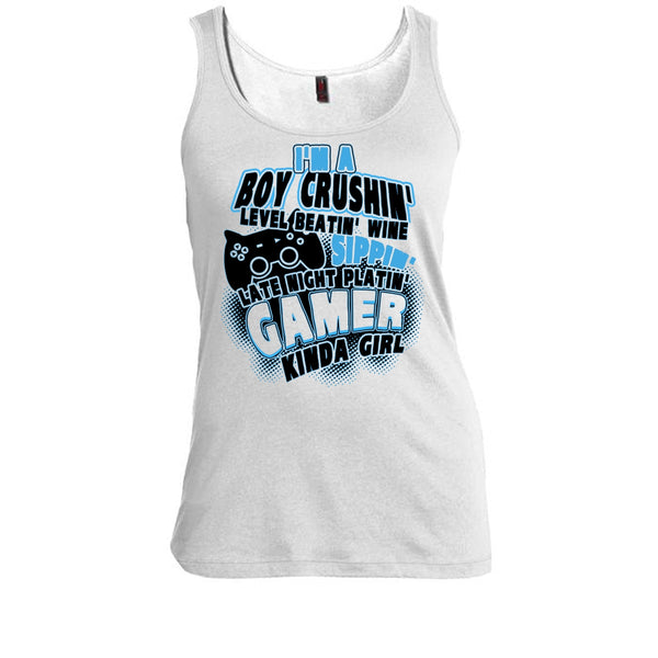 I'm A Boy Crushin' T Shirt, Coolest Gaming Girl Tank Top