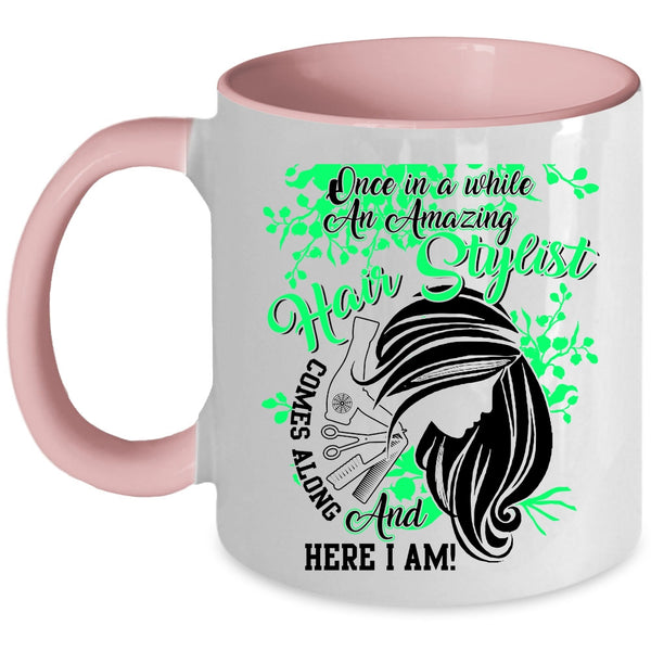 Cute Gift For Hairstylist Coffee Mug, Amazing Hair Stylist Accent Mug