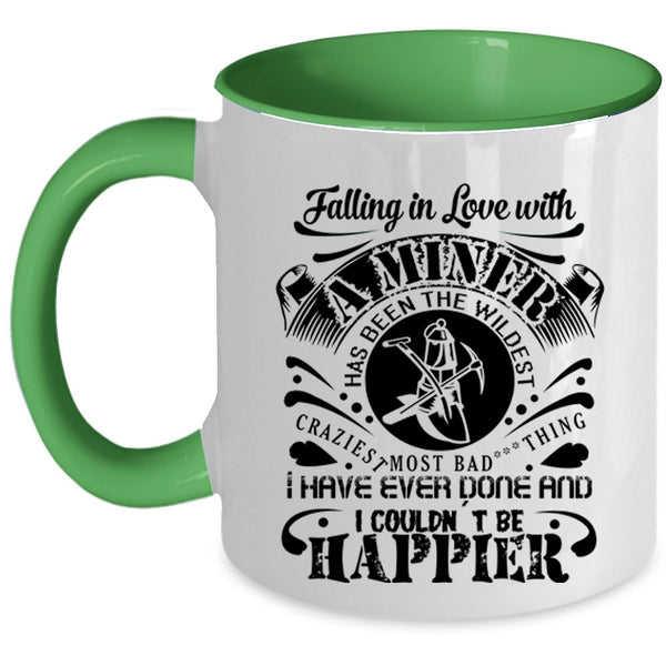 Gift For Couple Coffee Mug, Falling In Love With A Miner Accent Mug