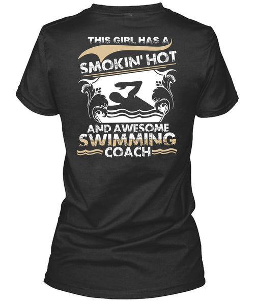 Awesome Swimming Coach T Shirt, Being A Swimmer T Shirt