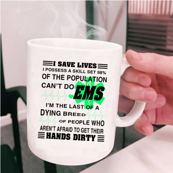 Cute Gift For Nurse Coffee Mug, I Save Lives Cup