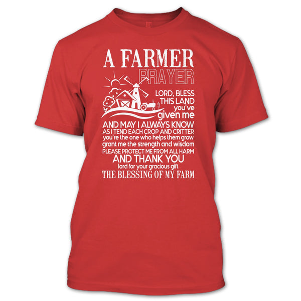A Farmer Prayer T Shirt, Coolest Farmer T Shirt