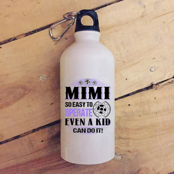 Mimi So Easy To Operate Even A Kid Can Do It 20 oz Stainless Steel Bottle,Cute Mimi Outdoor Sports Water Bottle