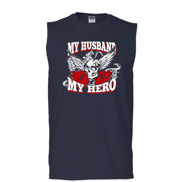 My Husband T Shirt, Gift For Husband T Shirt, Cool T Shirt (Men's Cotton Sleeveless)
