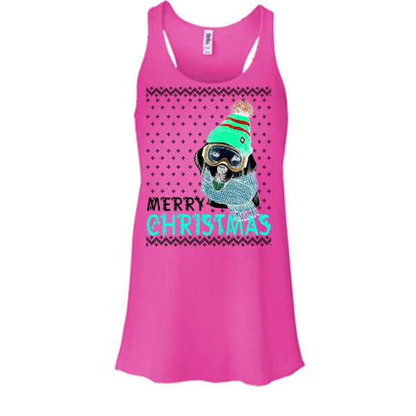 Dog Merry Christmas T Shirt, Coolest Merry Christmas Gift Tank Top