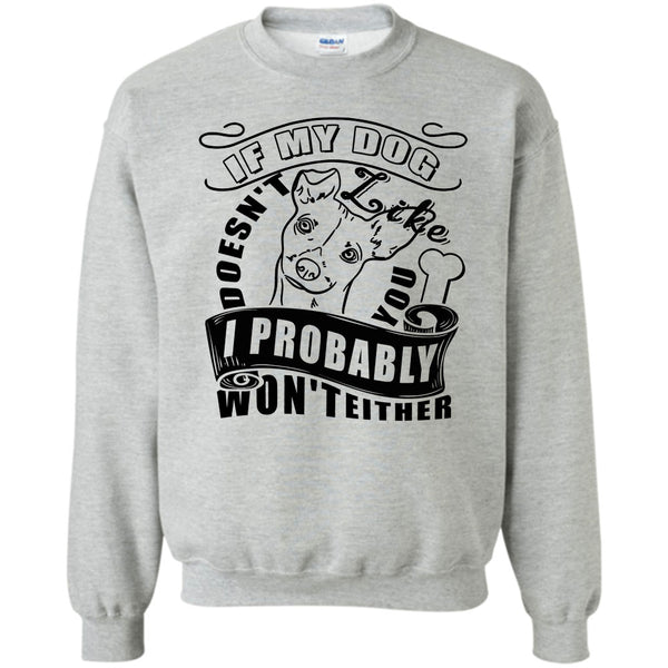 I Love My Dog T Shirt, If My Dog Doesn't Like You Sweatshirt