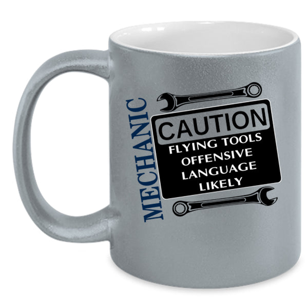 Flying Tools Coffee Mug, Mechanic Accent Mug