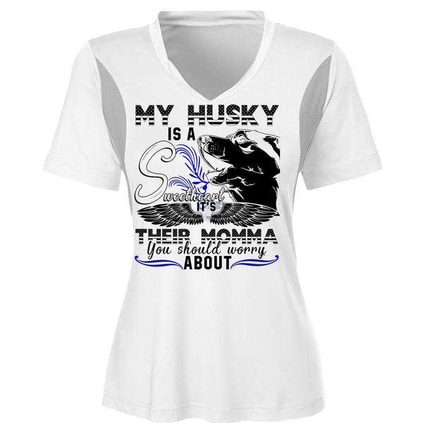 My Husky Is A Sweetheart T Shirt, I Love Husky T Shirt, Awesome T-Shirts