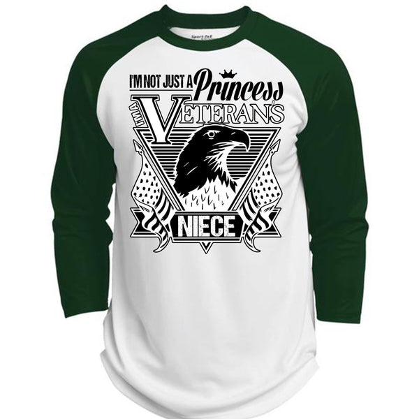 I'm Not Just A Princess Veterans Niece T Shirt, I Love Veteran T Shirt, Awesome T-Shirts  (Polyester Game Baseball Jersey)