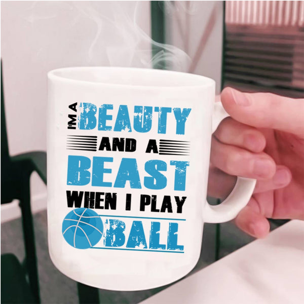 Cool Volleyball Coffee Mug, I Play Ball Cup