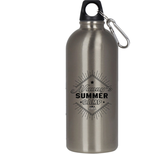 Nanny's Summer Camp 20 oz Stainless Steel Bottle,Cool Camping Nanny Outdoor Sports Water Bottle
