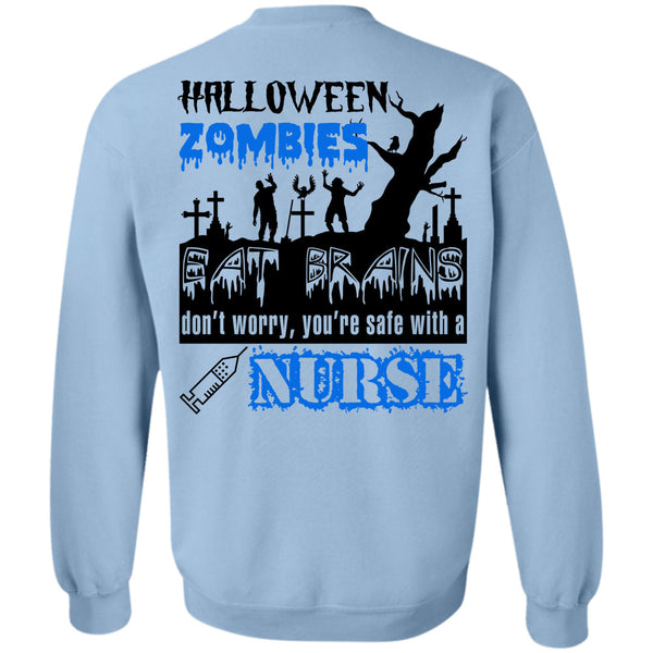 Wait For Halloween T Shirt, Halloween Zombies Eat Brains Sweatshirt