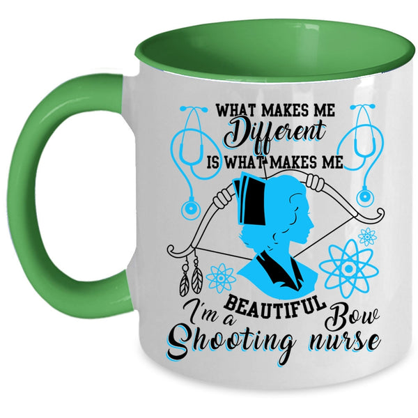 Awesome Nurses Coffee Mug, I'm A Bow Shooting Nurse Accent Mug