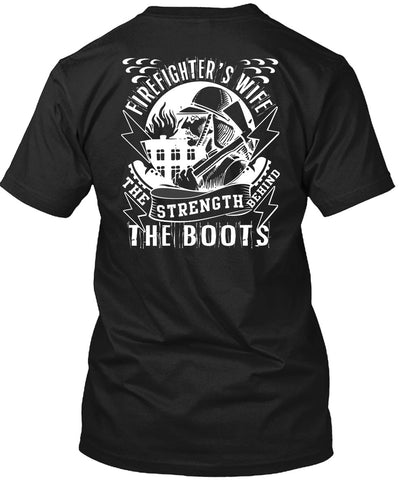 A black t-shirt with the shopify logo