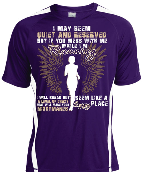 I'm Running T Shirt, Happy Place T Shirt, Cool Shirt