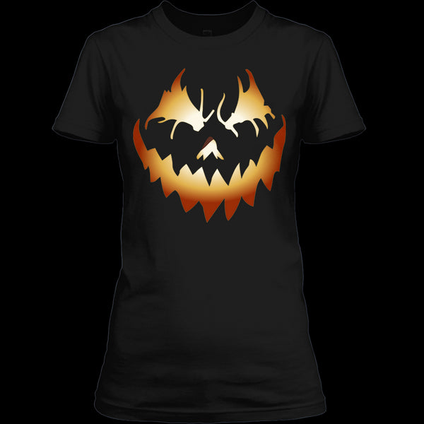 A black t-shirt with the shopify logo