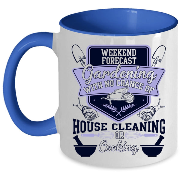 Awesome Gardener Coffee Mug, Weekend Forecast Gardening Accent Mug