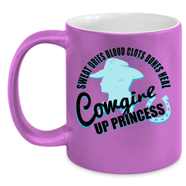 Cool Gift For My Daughter Coffee Mug, Cowgirl Up Princess Accent Mug