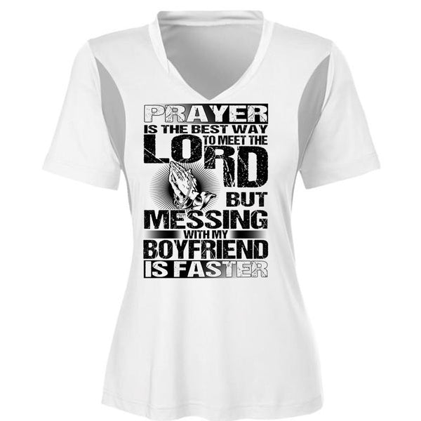 Messing With My Boyfriend Is Faster T Shirt, I Love Husband T Shirt, Awesome T-Shirts