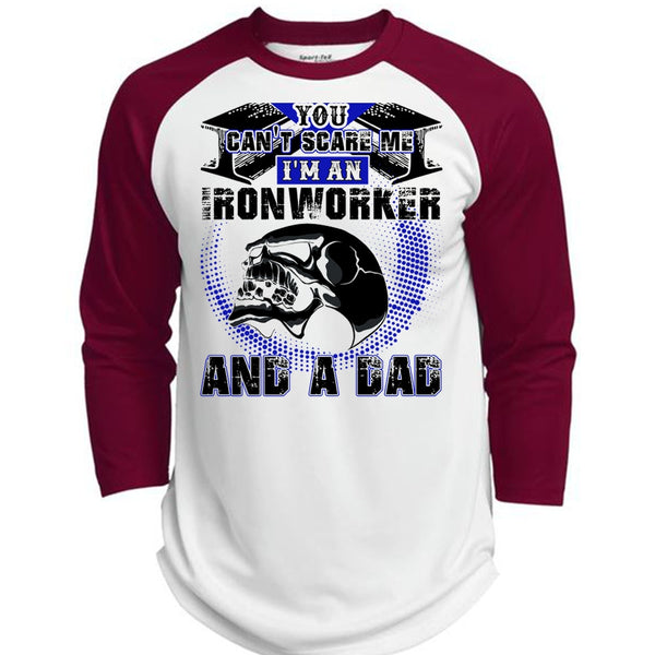 Ironworker And A Dad T Shirt, I Love Ironworker T Shirt, Awesome T-Shirts  (Polyester Game Baseball Jersey)