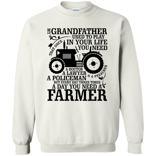 Farming Grandfather T Shirt, My Grandfather Sweatshirt