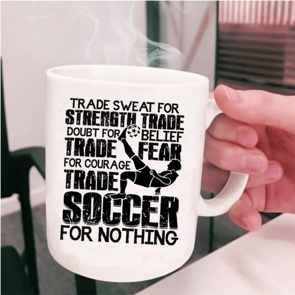 Funny Soccer Player Coffee Mug, Cool Soccer Cup