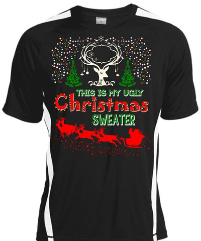 A black t-shirt with the shopify logo