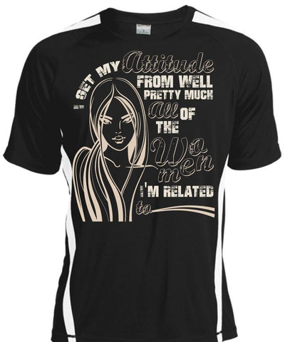A black t-shirt with the shopify logo