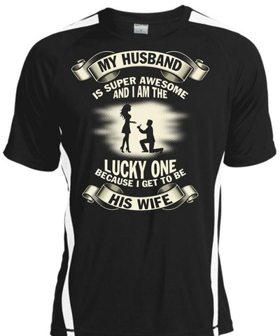 A black t-shirt with the shopify logo