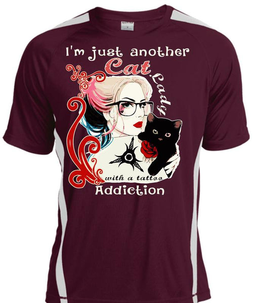 I'm Just Another Cat Lady T Shirt, Tattoo Addiction T Shirt, Cool Shirt