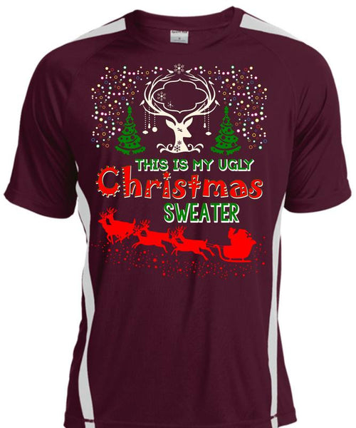 This Is My Ugly Christmas Sweater T Shirt, I Love Christmas T Shirt, Cool Shirt