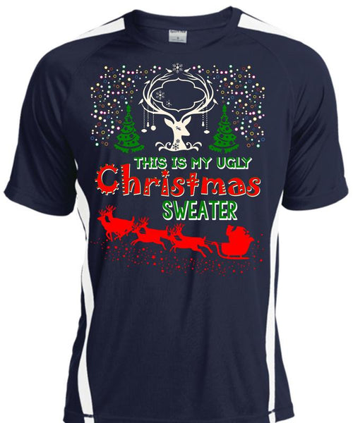 This Is My Ugly Christmas Sweater T Shirt, I Love Christmas T Shirt, Cool Shirt