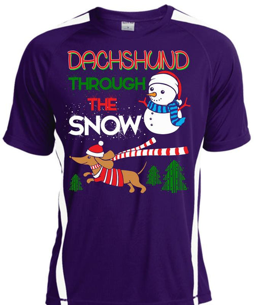 Dachshund Through The Snow T Shirt, I Love Christmas T Shirt, Cool Shirt