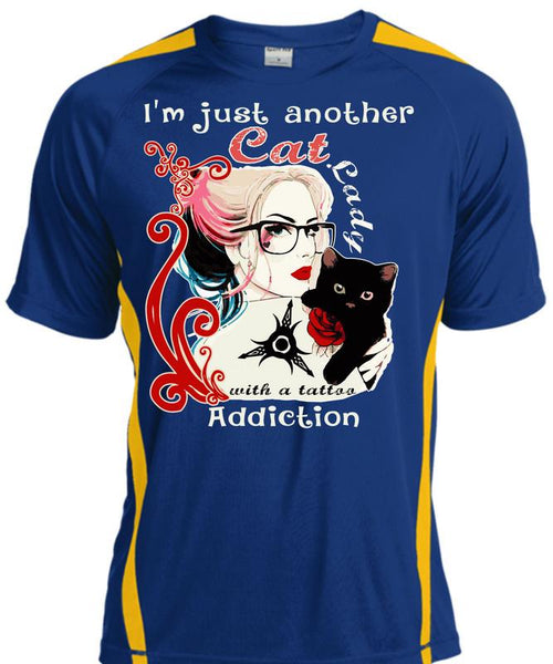 I'm Just Another Cat Lady T Shirt, Tattoo Addiction T Shirt, Cool Shirt