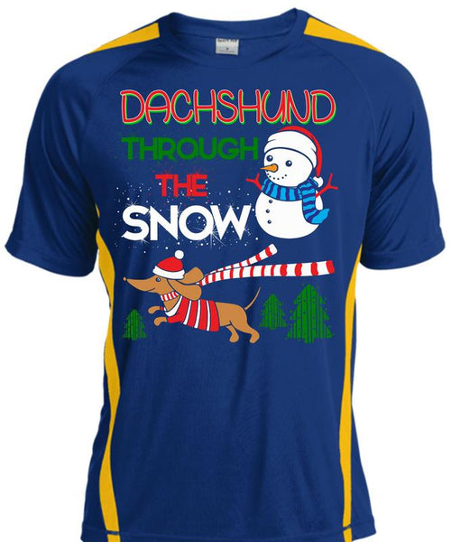 Dachshund Through The Snow T Shirt, I Love Christmas T Shirt, Cool Shirt