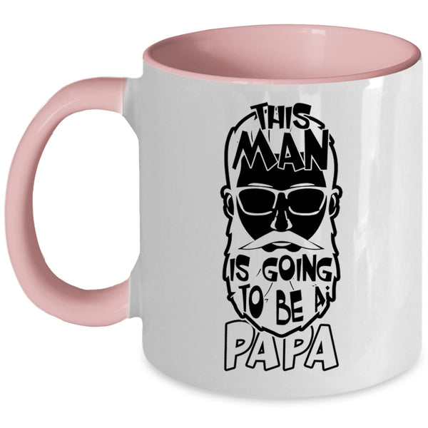 Awesome Papa Coffee Mug, This Man Is Going To Be A Papa Accent Mug