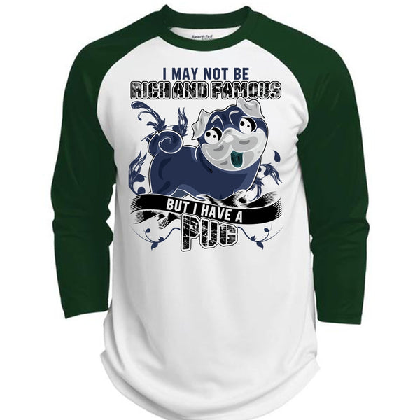 I Have A Pug T Shirt, I Love Pug T Shirt, Awesome T-Shirts  (Polyester Game Baseball Jersey)