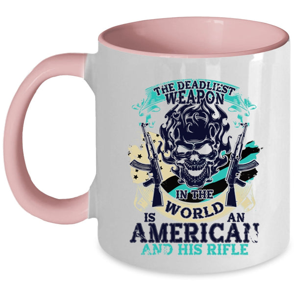 Cool American Flag Coffee Mug, Awesome American Accent Mug