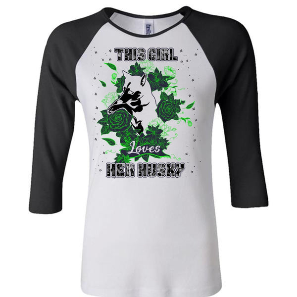 This Girl Loves Her Husky T Shirt, I Love Husky T Shirt, Awesome T-Shirts