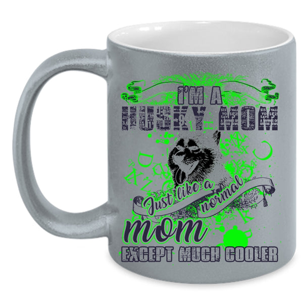 Awesome Husky Mom Coffee Mug, I'm A Husky Mom Accent Mug